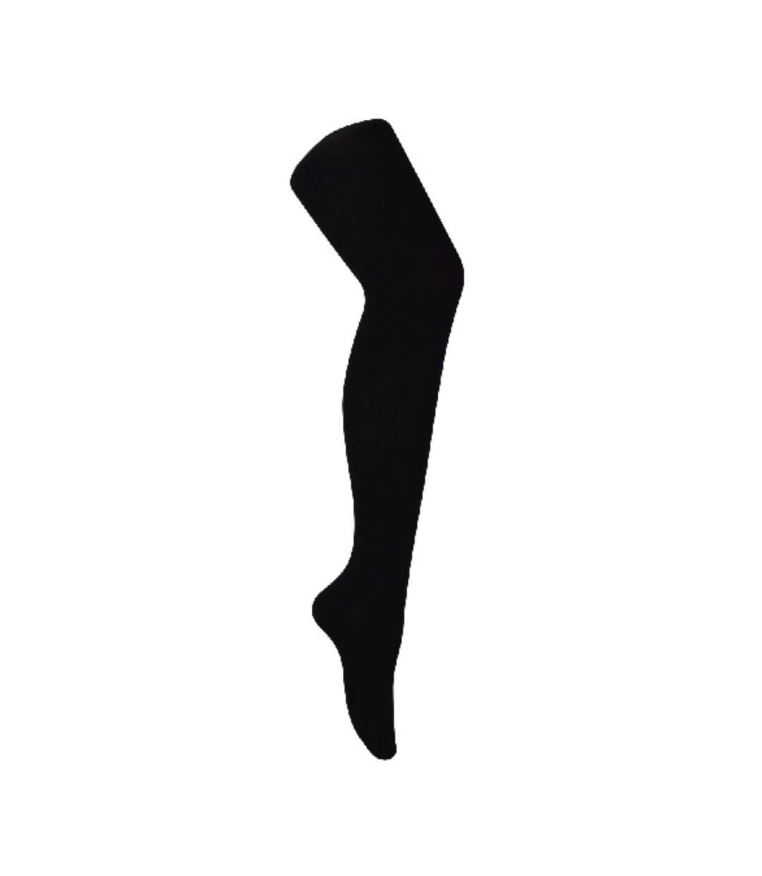 Collant Bambou | 2 Paires Collant Noir Opaque pour Femme-1