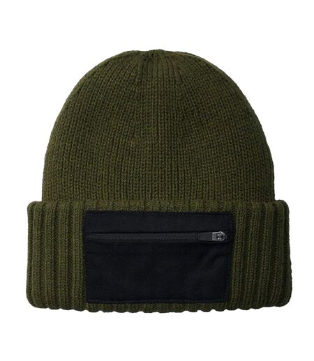 Bonnet Adulte Vert Kaki Noir Beechfield