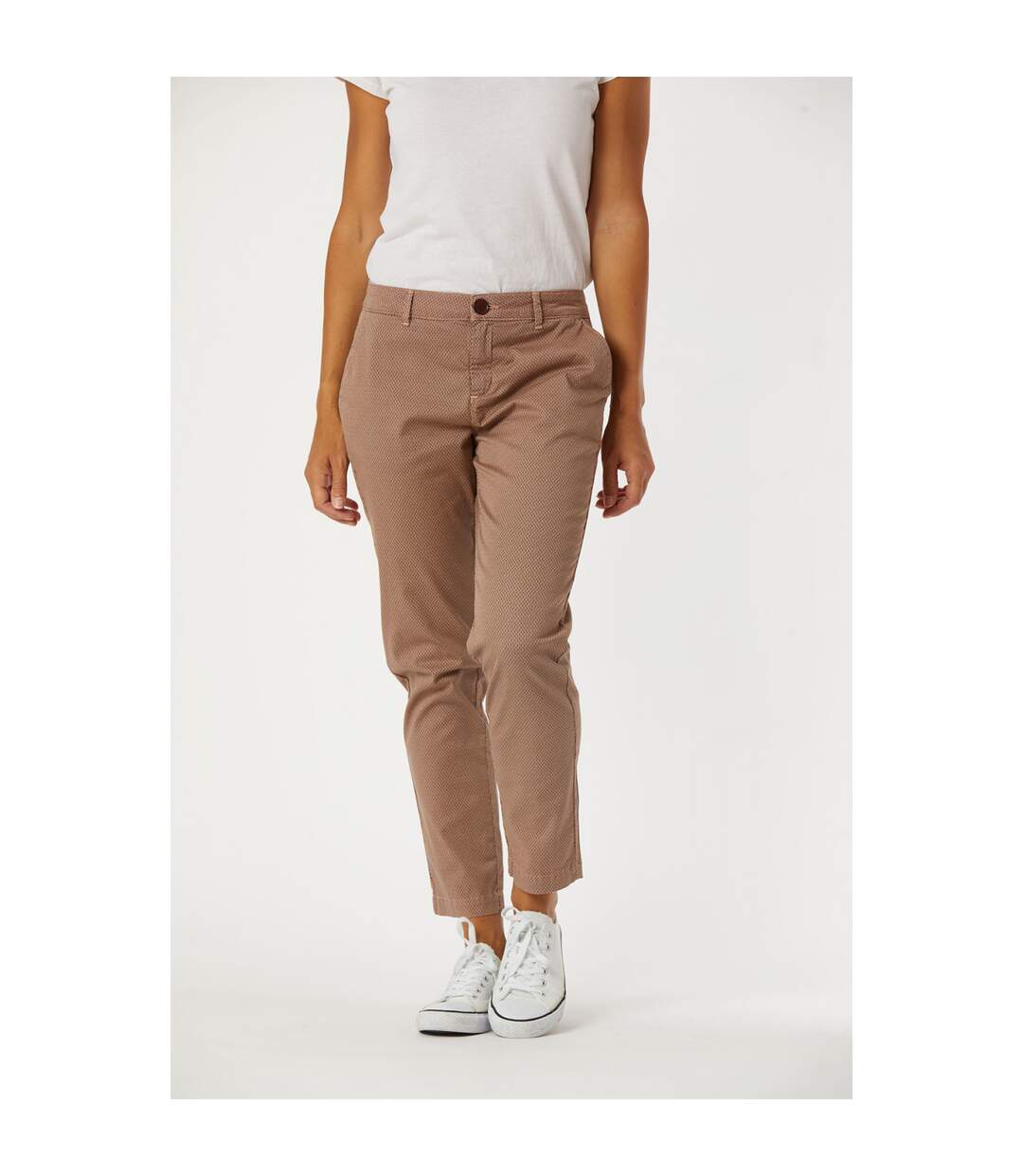 Pantalon coton chino fit JANNY