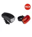 Ensemble Éclairage De Vélo Motif/style Led Taille Unique Noir Dunlop-1