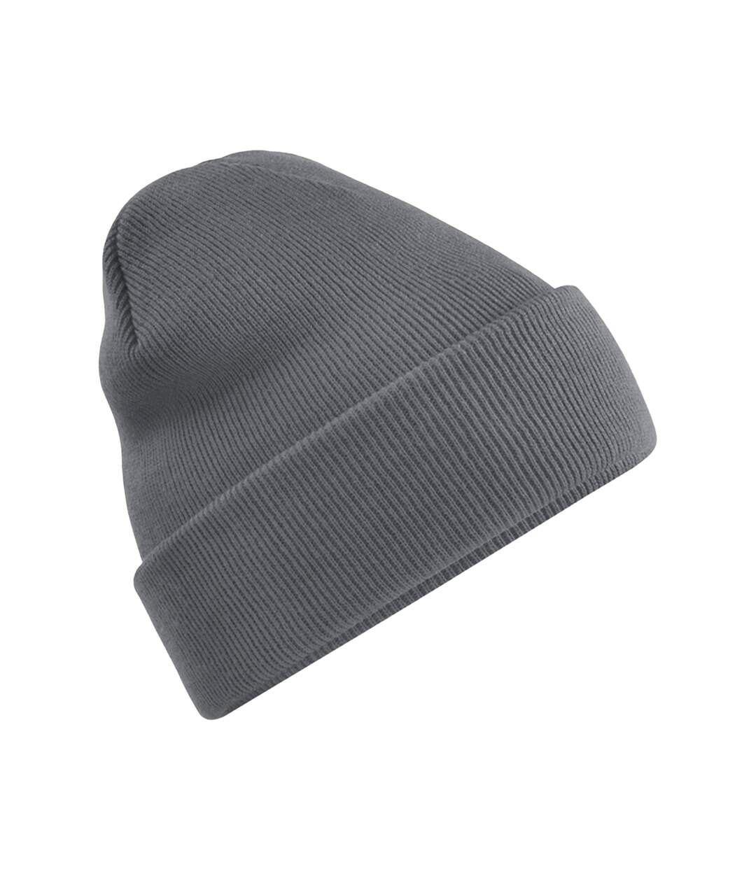 Recycled cuffed beanie graphite grey Beechfield-1