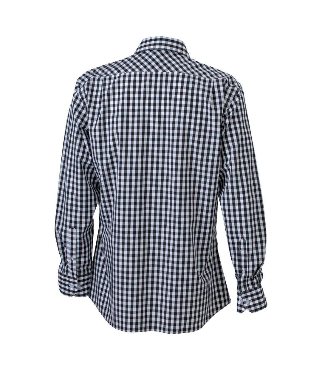 Chemise Motif/style À Carreaux Homme Noir Blanc James And Nicholson-2