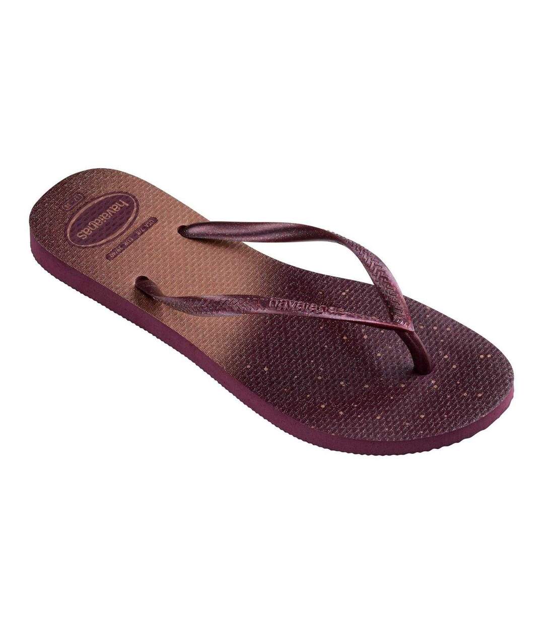 Tongs Motif/style À Pois Coupe Cintrée Femme Violet Havaianas-1