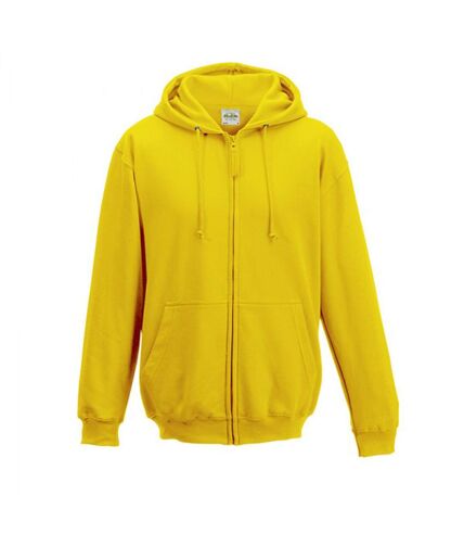 Awdis Plain Mens Hooded Sweatshirt / Hoodie / Zoodie (Sun Yellow) - UTRW180