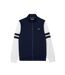 Mens Interlock Full Zip Tennis Sweatshirt Navy White Lacoste-1