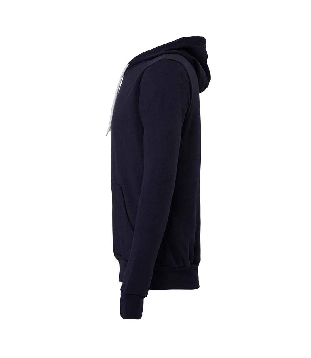 Sweat à capuche adulte bleu marine Bella + Canvas-3