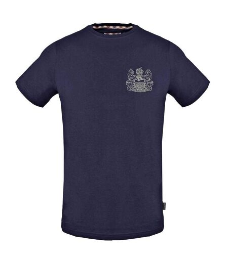 T-shirt Motif Cousu Aldis Homme Bleu Marine Aquascutum