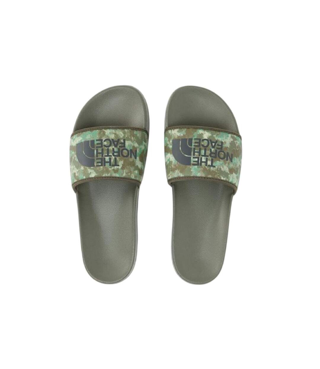 Claquettes Base Camp Slide Homme Vert Kaki Camouflage The North Face-4