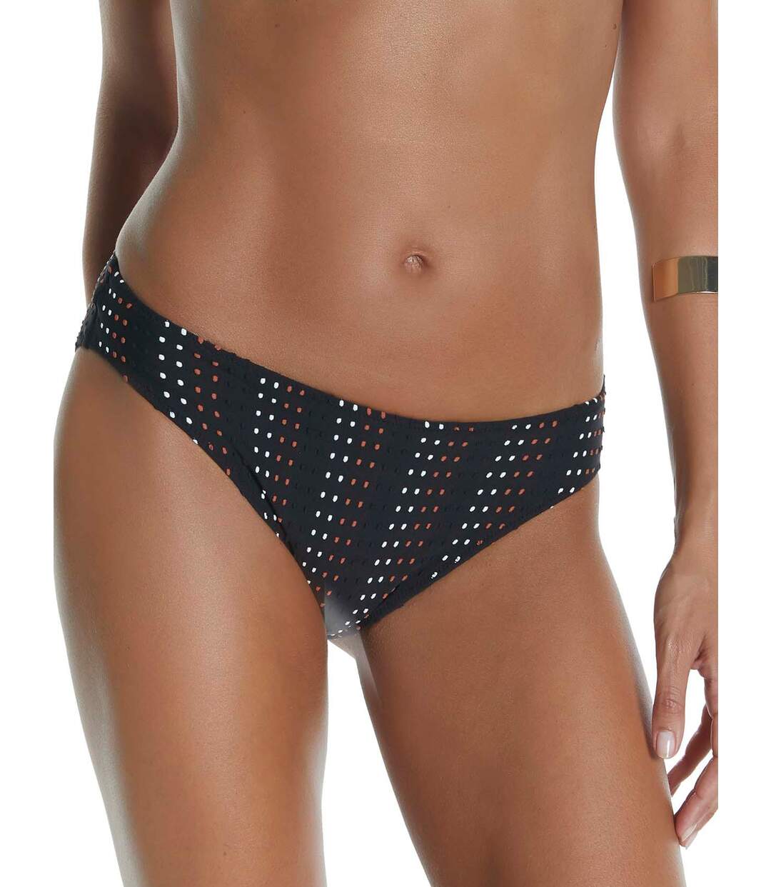 Bas maillot slip bain bikini Plumetti noir Selmark Mare