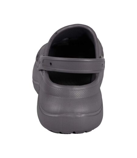 Womens/ladies Platform Clogs Grey Keanu