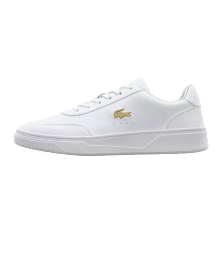 Baskets Court Pro Femme Blanc Jaune Or Lacoste