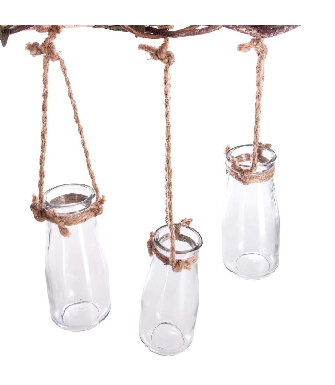 Soliflore à Suspendre en Bois 5 Têtes 65cm Naturel-2
