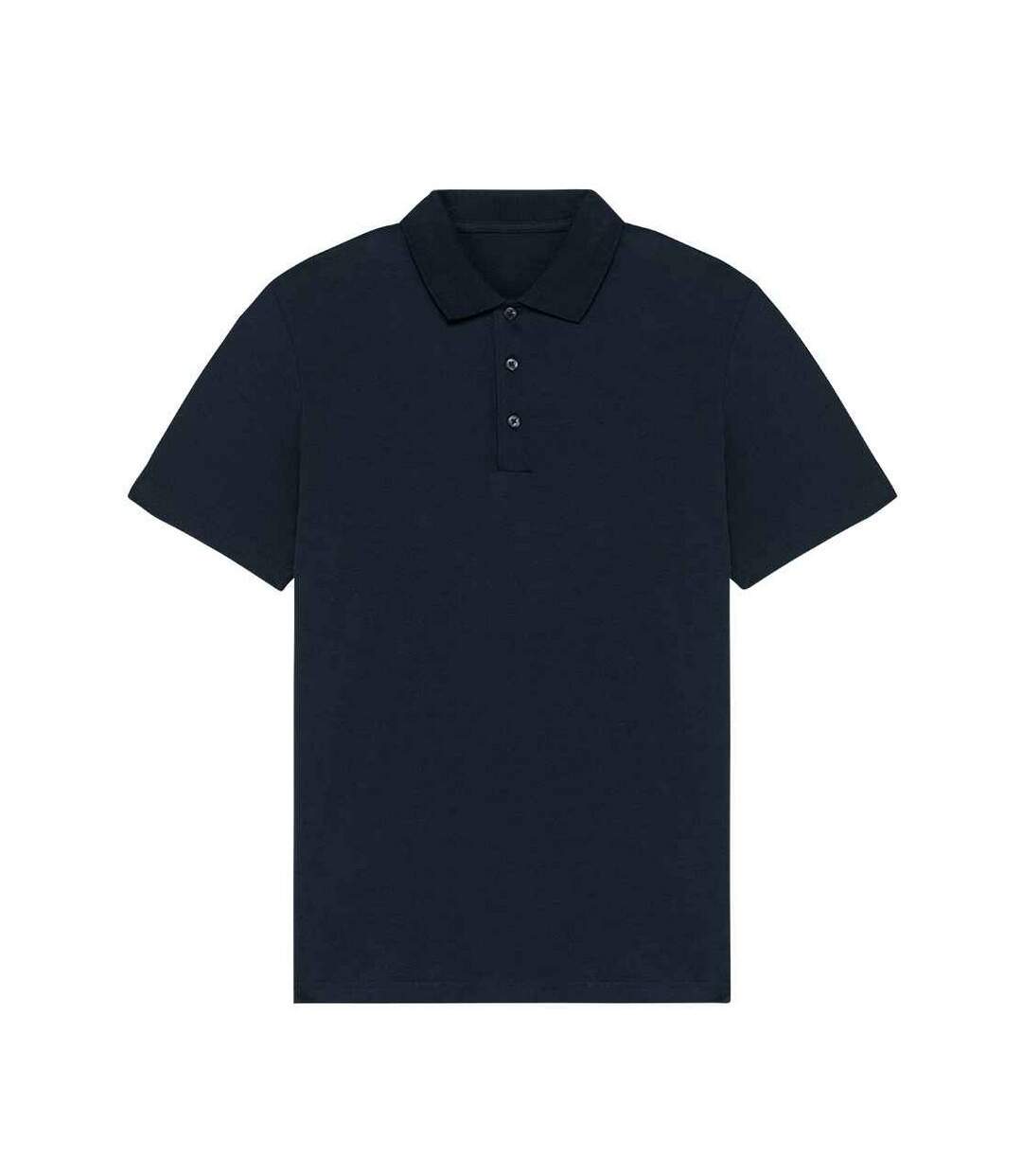 Mens jersey polo shirt navy blue Native Spirit