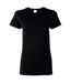 T-shirt À Manches Courtes Coupe Féminine Femme Noir Gildan-2
