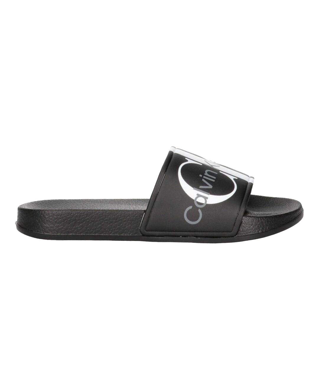 Claquettes Motif/style Logo Adulte Noir Calvin Klein-1