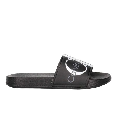 Claquettes Motif/style Logo Adulte Noir Calvin Klein