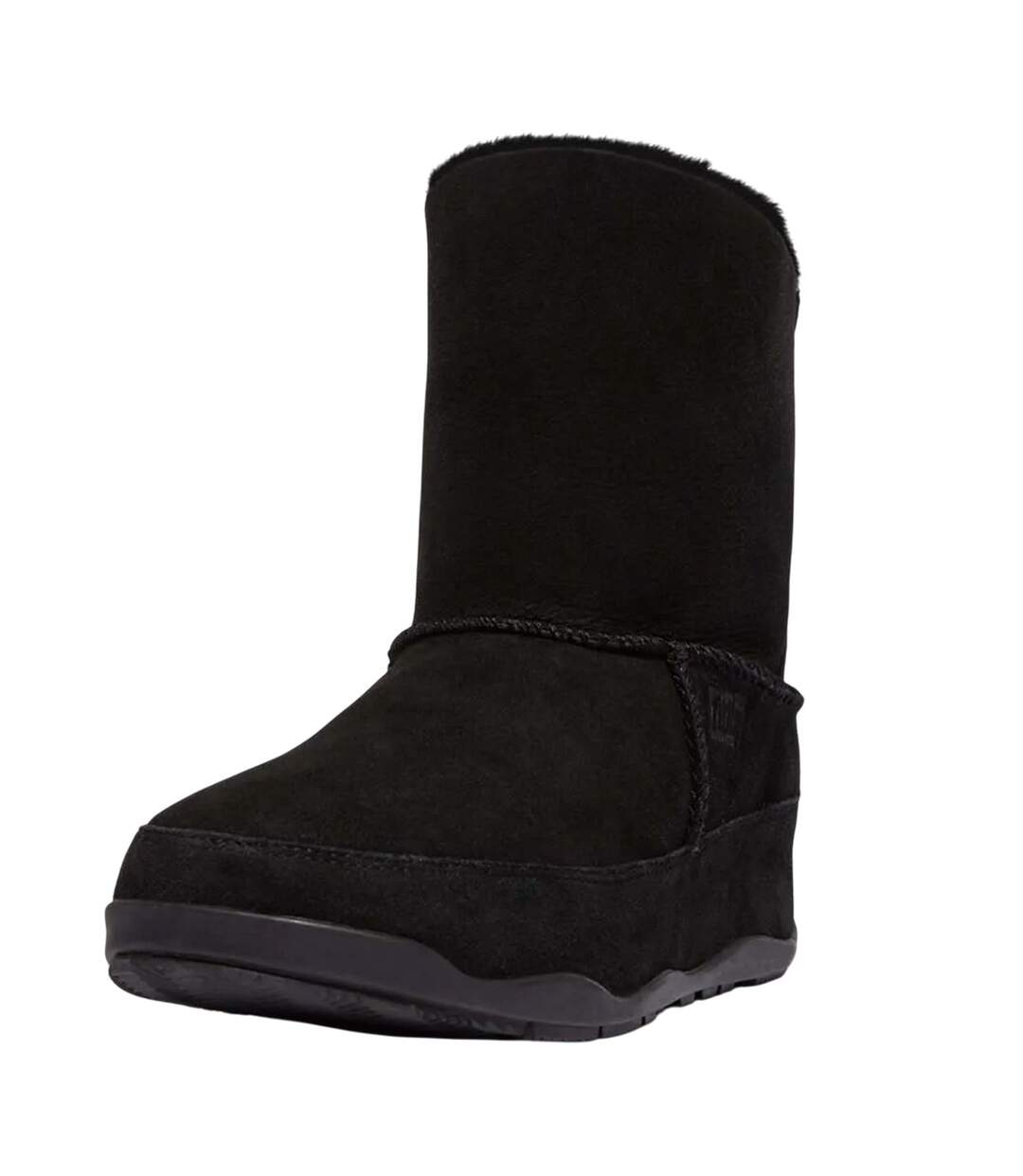 Womens/ladies original mukluk shorty leather ankle boots black Fit Flop-4