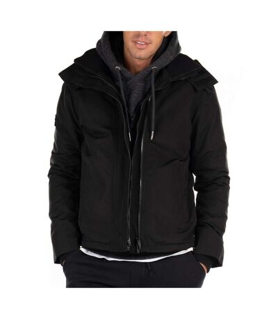 Blouson Noir Homme Superdry Ottoman Arctic
