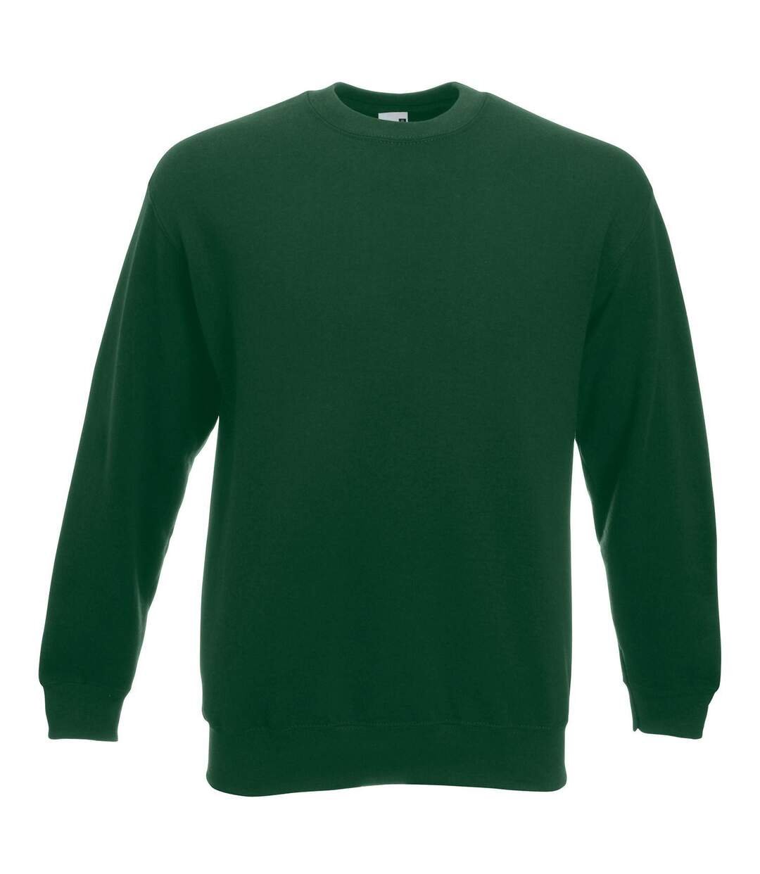 Mens classic 80/20 set-in sweatshirt bottle green Fruit of the Loom