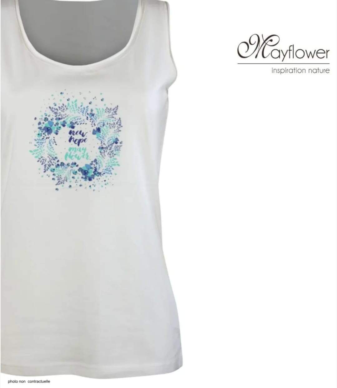 Débardeur M2120A MAYFLOWER – Top en coton jersey sérigraphié au confort respirant-4