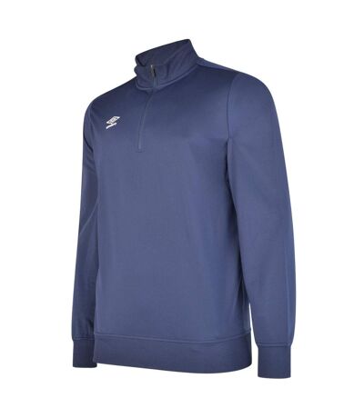 Umbro Mens Club Essential Half Zip Sweatshirt (Emerald)