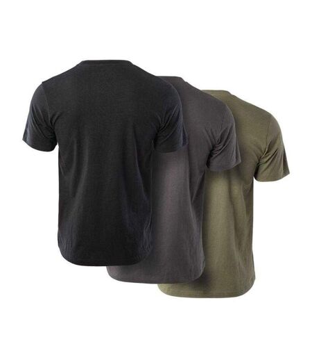 Pack Of 3  Mens Basic T-shirt  Green Grey Black Magnum