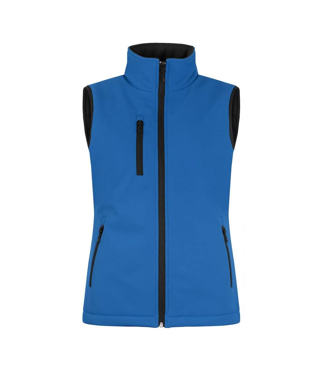 Womens/ladies softshell panels gilet royal blue Clique