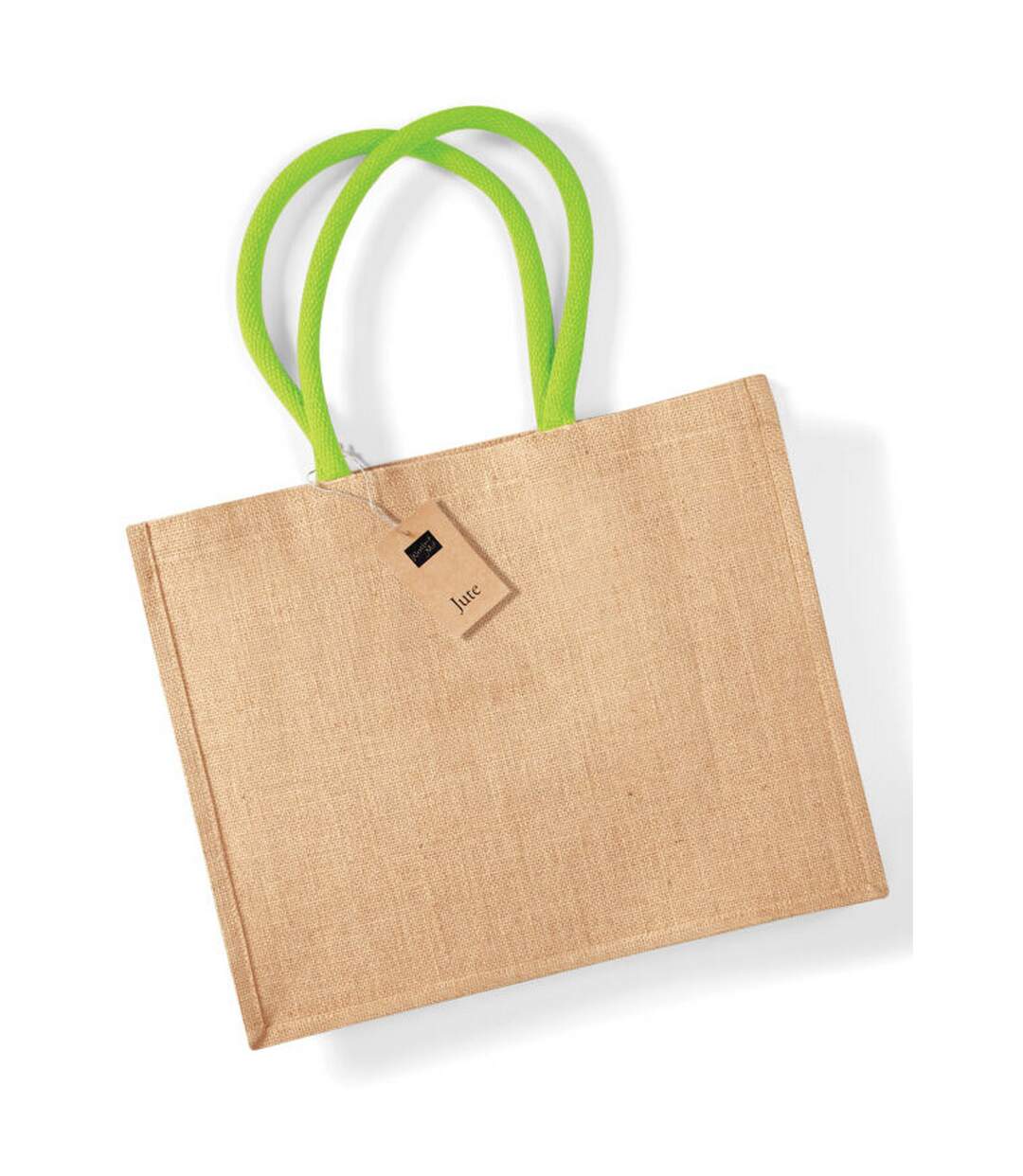 Sac de courses classic taille unique beige pâle / vert citron Westford Mill-2