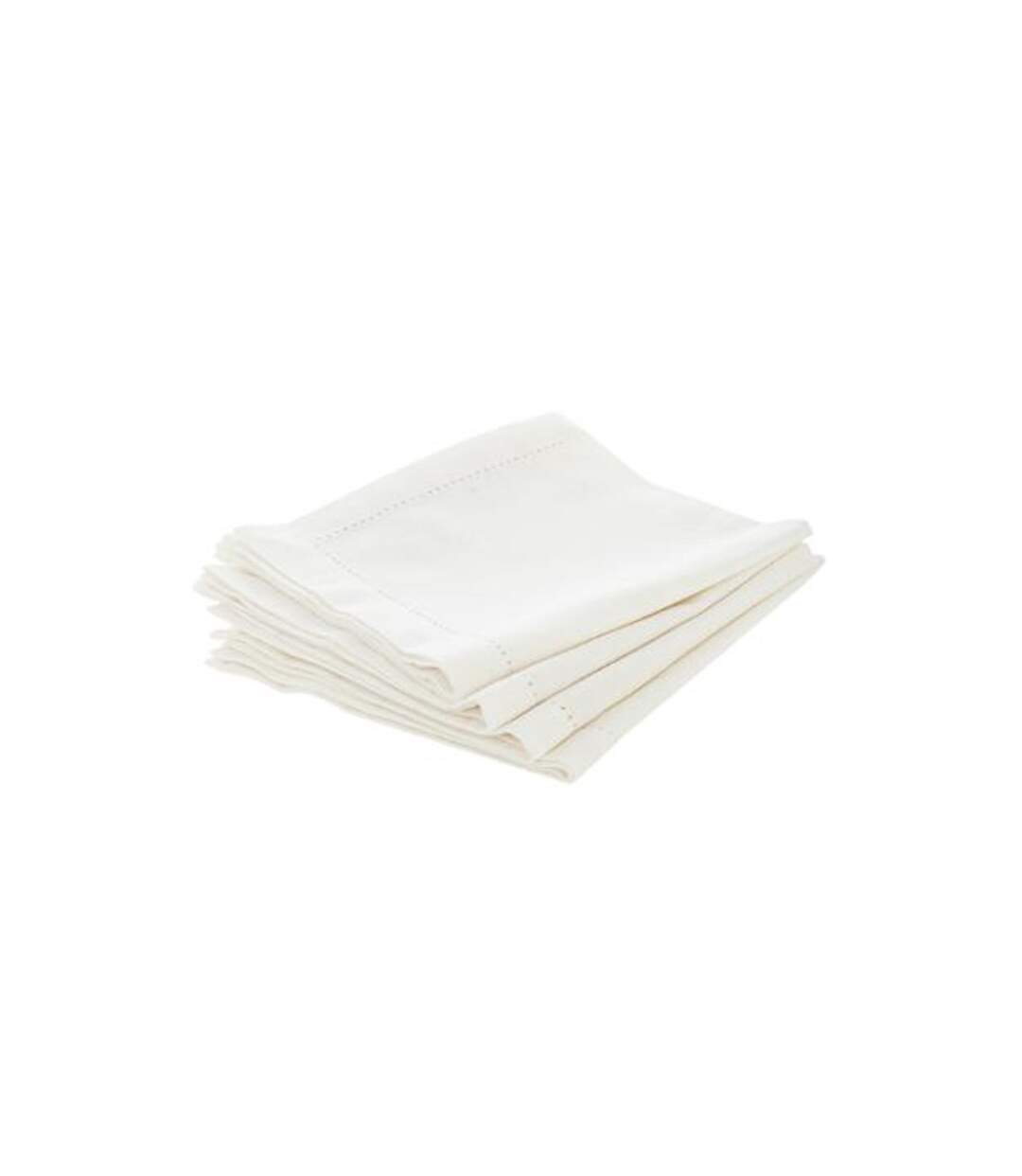 Lot de 4 Serviettes de Table Chambray 40cm Ecru-1