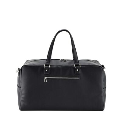 Quadra Tailored Luxe Leather-Look PU Weekend Bag (Black) (One Size)