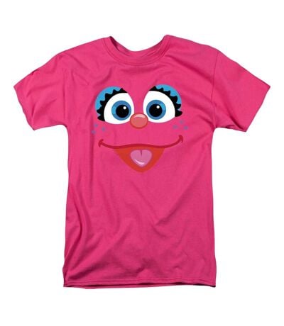 T-shirt Motif Abby Motif/style Visage Adulte Rose Sesame Street