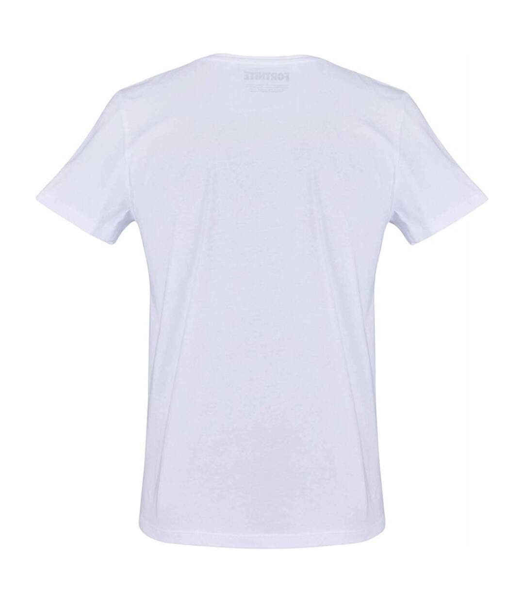 T-shirt Motif/style Aluminium Homme Blanc Fortnite-2