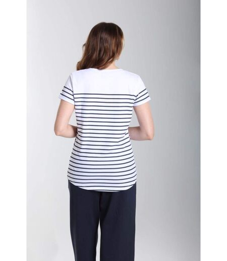 Tee shirt mariniere manches courtes femme Teeliner  | Gerard Pasquier