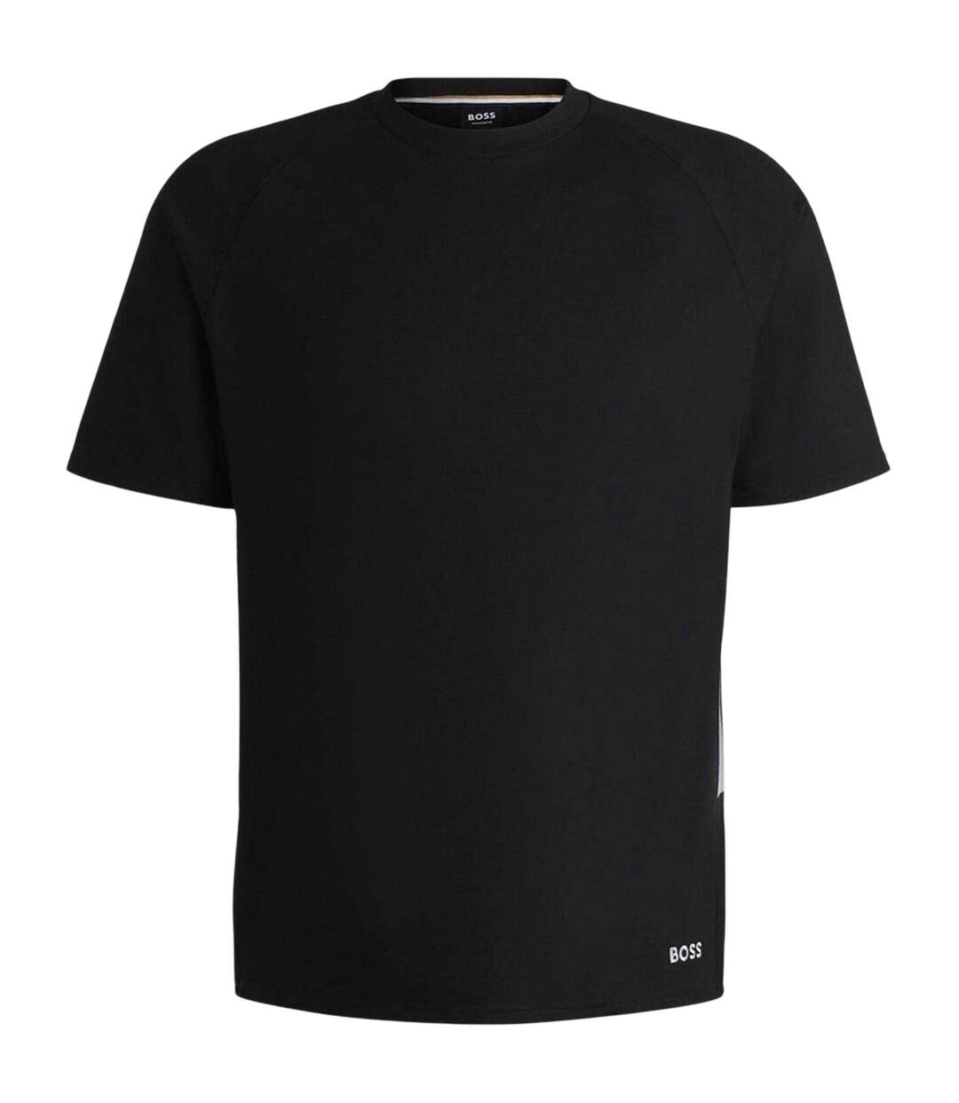Mens Colour Block Regular T-shirt Black Boss-2