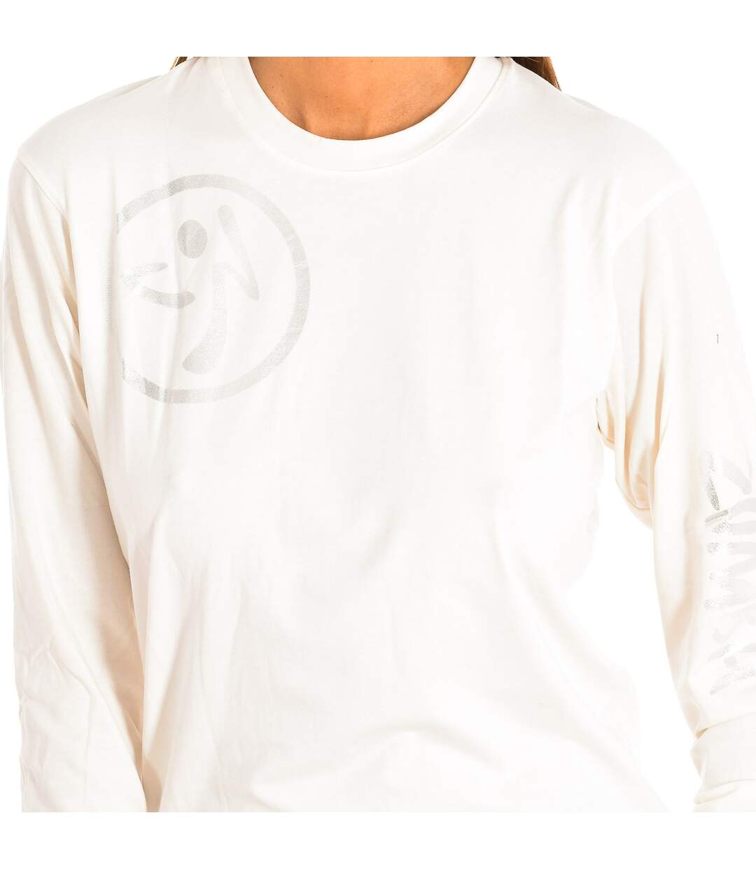 Women's long-sleeved round neck sports sweatshirt Z2T00136