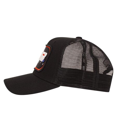 Mens Ombre Trucker Cap Black Societe Noir
