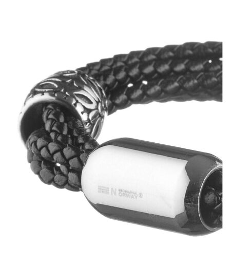Bracelet noir geographical norway tresses motif - taille unique