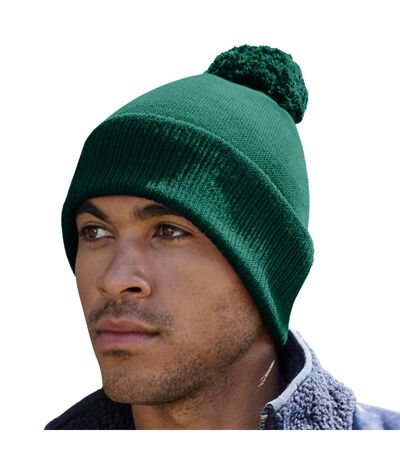 Bonnet Snowstar Adulte Vert Bouteille Beechfield