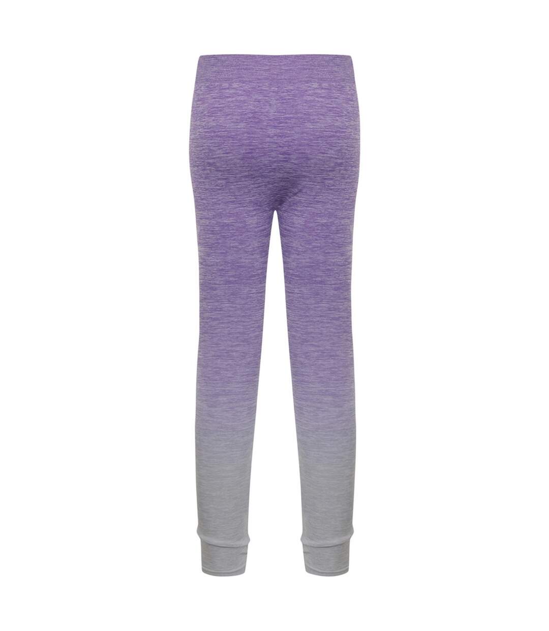 Legging femme violet / gris clair chiné Tombo-2