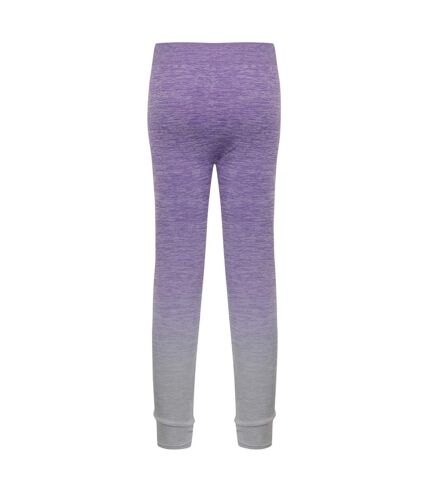 Legging femme violet / gris clair chiné Tombo