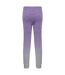 Womens/ladies seamless fade out leggings purple/light gray marl Tombo