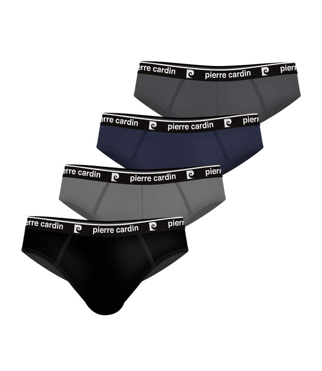 X4 boxers noir/gris/marine homme pierre cardin ssvet-1