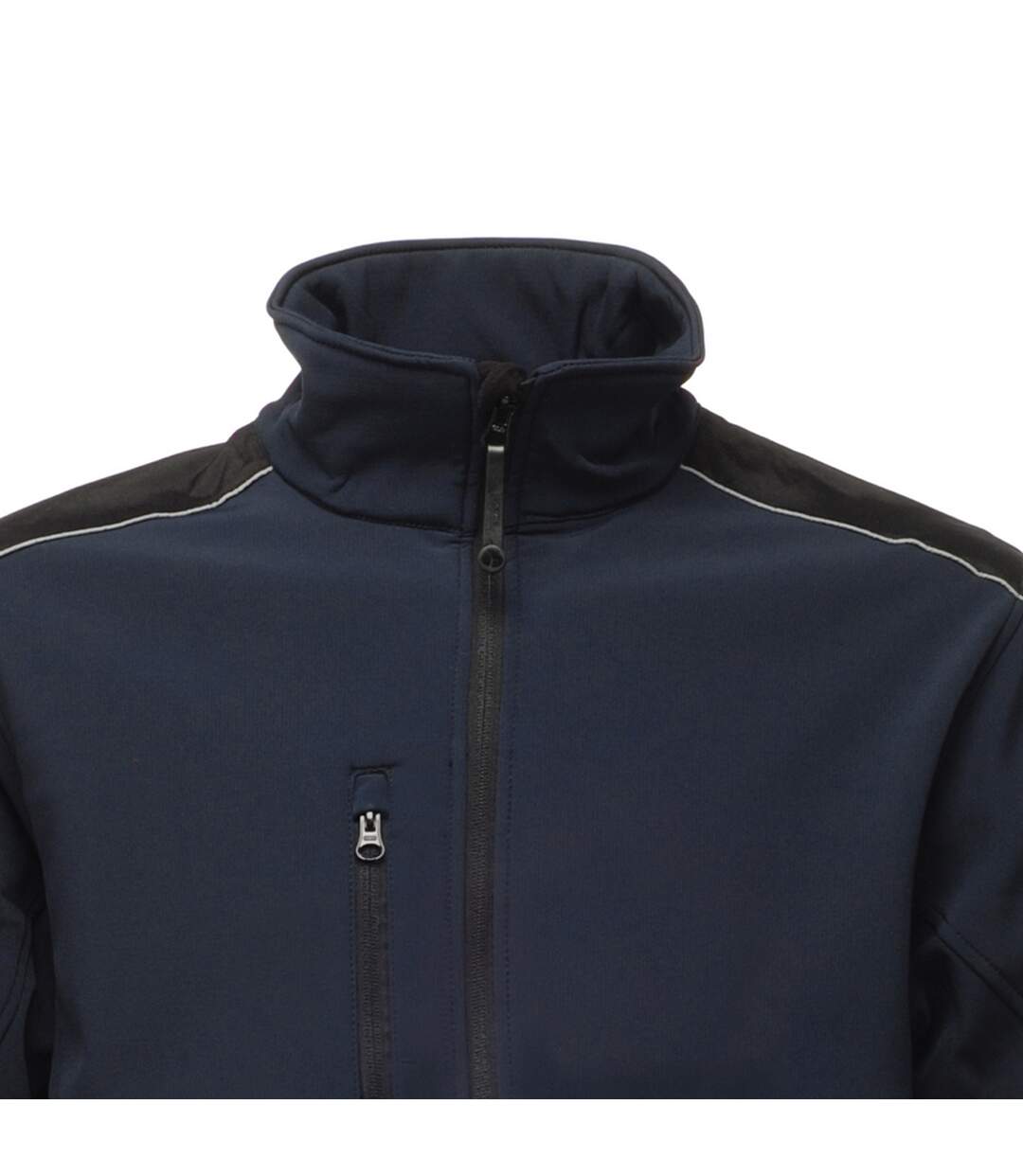 Regatta Mens Sandstorm Hardwearing Workwear Softshell Jacket (water Repellent) (Navy/Black) (UTRW1216)-2