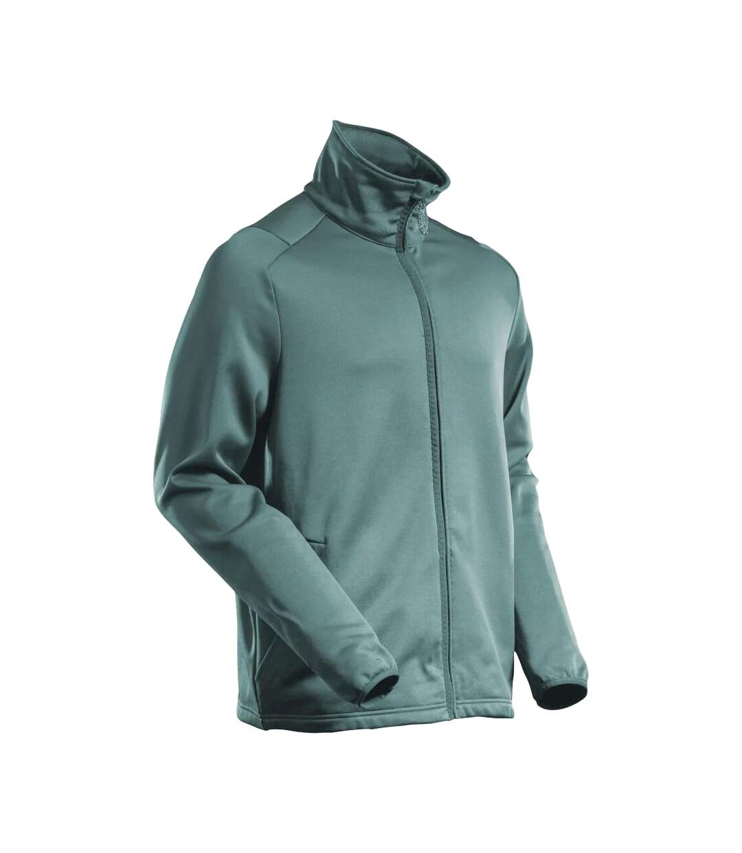 Mens Customised Full Zip Fleece Jacket Light Forest Green Mascot-1