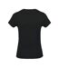 Kariban Womens/Ladies Feminine Fit Short Sleeve V Neck T-Shirt (Black)