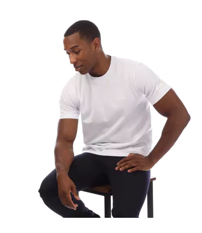 T-shirt Style Logo Homme Blanc Hugo Boss