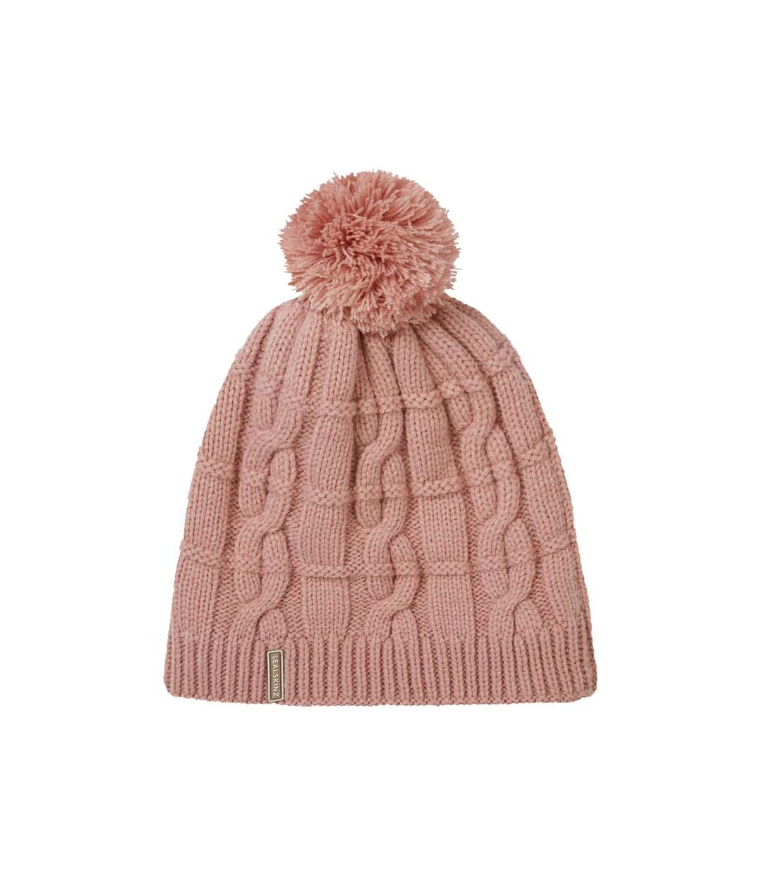 Mens & Ladies Waterproof Cold Weather Cable Knit Bobble Hat-1