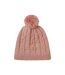 Mens & Ladies Waterproof Cold Weather Cable Knit Bobble Hat-1