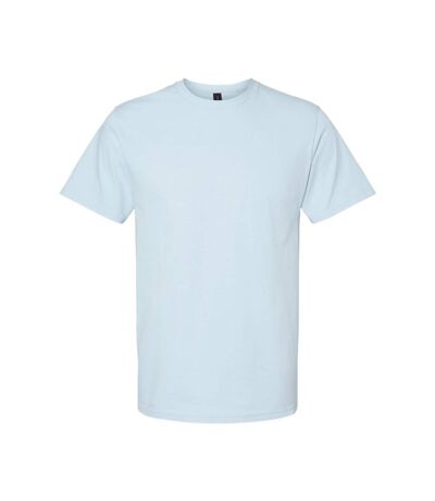 Unisex adult softstyle midweight t-shirt light blue Gildan