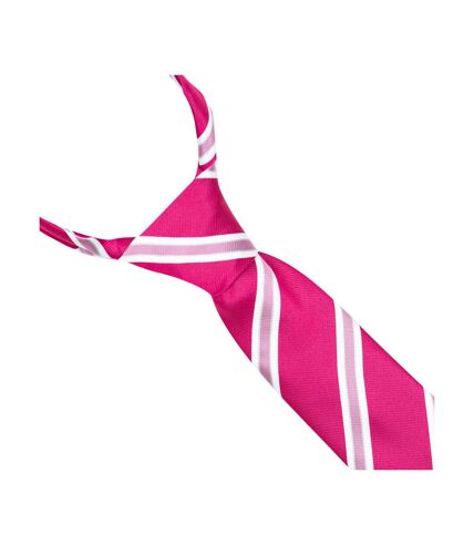 Supreme Products Unisex Adult Stripe Show Tie (Pink) (One Size) - UTBZ4626